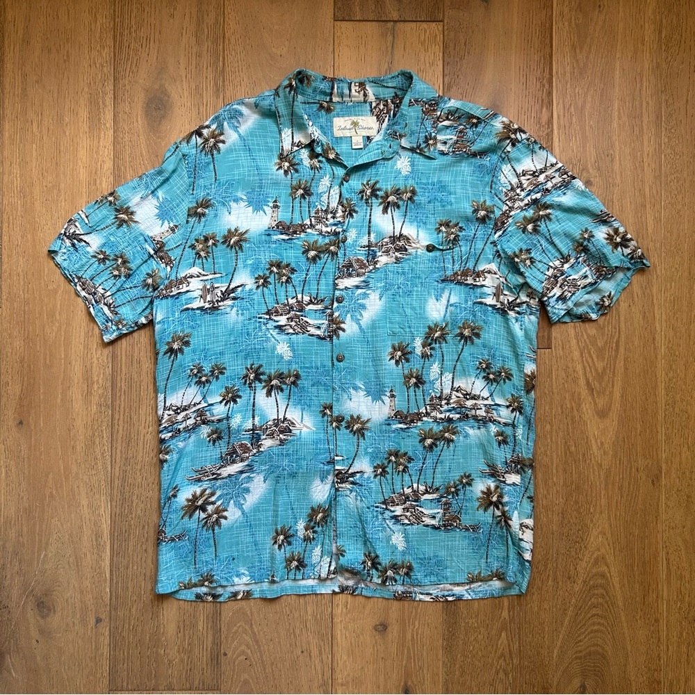 Island Shores, Vintage Rayon SS Button Up